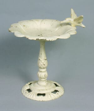 Bird Bath - White Finish Set Of 4