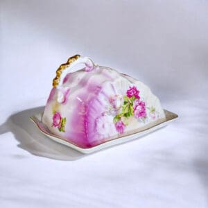 Pink Luster Cheese Dish