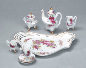 Mini Tea Set 8pc, Floral Design