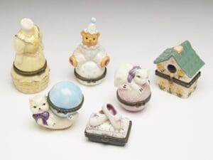 Porcelain Mini Boxes - Set Of 6