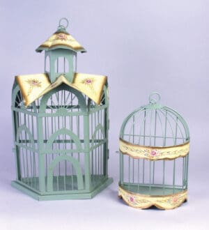Bird Cage Planter Set Of 2