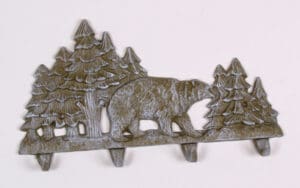 Bear Wall Mount Coat Rack - White