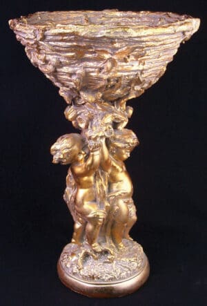 3 Cherubs Holding Bowl