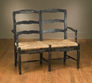 2 Seater Country French - Black Finish