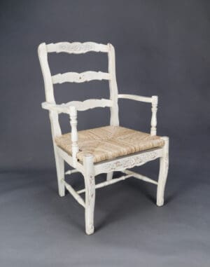 Arm Chair Country French - Parchment Finish