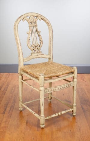 Counter Stool Lyre - Parchment Finish