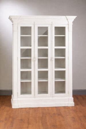 Bookcase 3 Door - White Finish