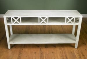 Hall Table - Antique White Finish