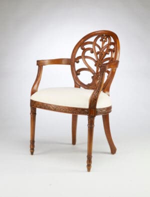Arm Chair Spider - Antique Walnut Finish