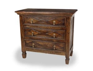 Chest Diamond Design Pecan Finish