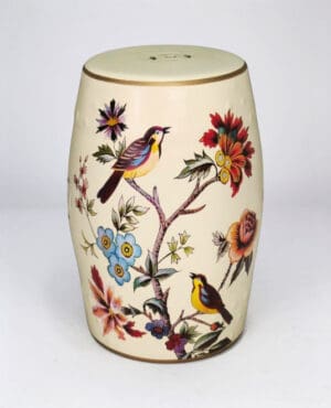 Drum Stool, Bird Design