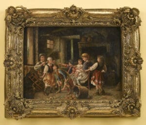 Gold Frame With Oil Painting