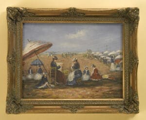 Gold Frame With Oil Painting