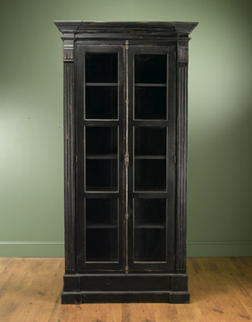 Bookcase 2 Door - Black Finish