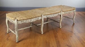 3 Seater Country Backless - Parchment Finish