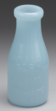 Milk Bottle - Bristol Blue