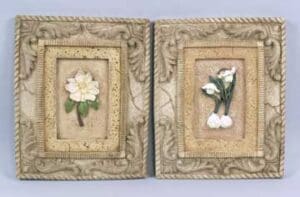 Plaque Pair - Floral