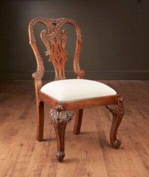 Side Chair Chippendale – Antique Walnut Finish