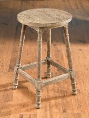 Stool Counter Height Brown Finish