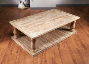 Coffee Table Vintage Brown Finish