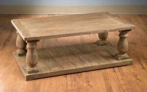 Coffee Table Vintage Brown Finish