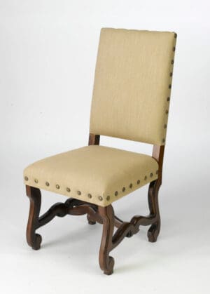 Chair Linen Pecan Finish