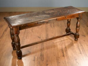 Console Table Chestnut Finish