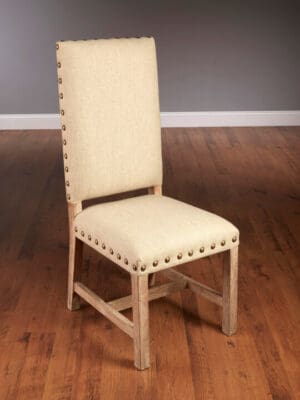 Chair George Paris Linen Brown Finish