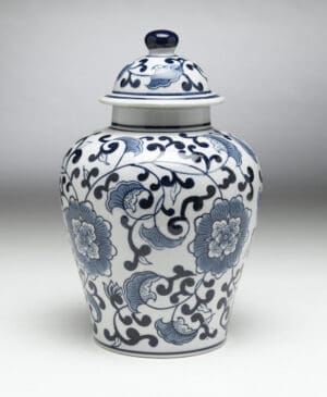 Ginger Jar, Blue Floral Sesign