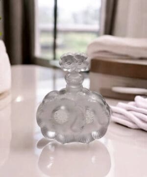 Twin Flower Perfume Bottle - Clear