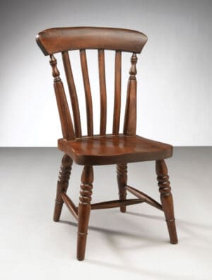 Comb Back Side Chair - Dark Brown Finish