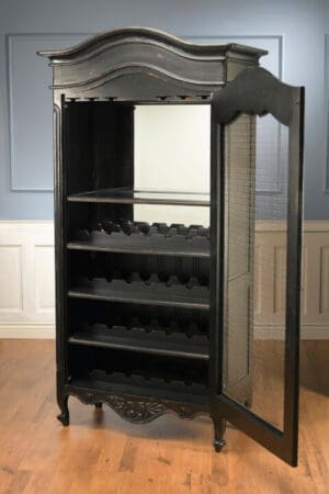 Lasalle Wine Cabinet - Black Finish