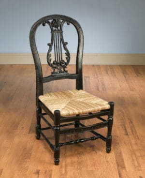 Lyre II Side Chair - Black Finish