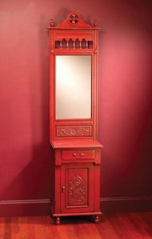 Hall Stand - Red Finish