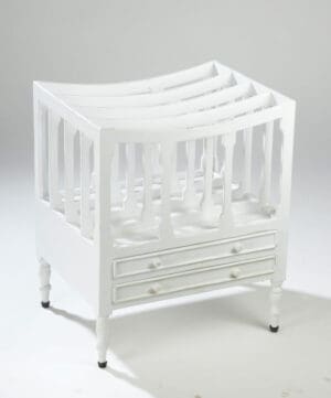 Magazine Rack - Pure White Finish