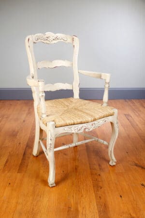 Arm Chair Country French - Parchment Finish