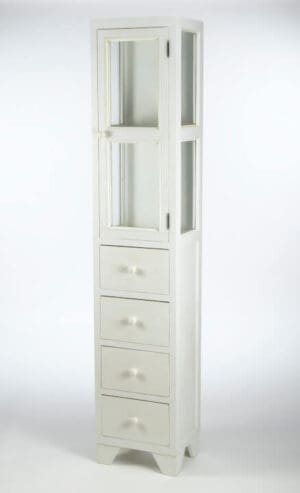 Display Case – Antique White Finish