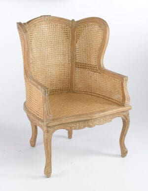 Chair Berger Cane Seat and Back - Pickled Finish