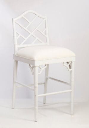 Counter Stool Bamboo - White Finish