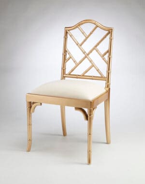 Side Chair Bamboo - Antique Gold Finish