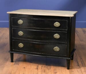 Chest With Drawers Black Finish