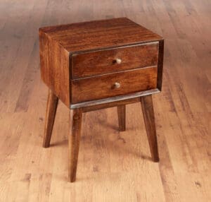 Stand 2 Drawer Pecan Finish