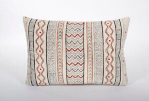 Pillow Cotton Print Embroidered