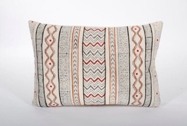 Pillow Cotton Print Embroidered