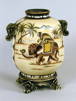 Vase - Elephant And Monkey