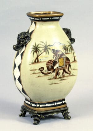 Vase – Elephant And Monkey