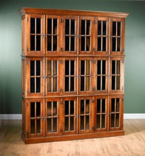 Triple Manor Bookcase, Walnut