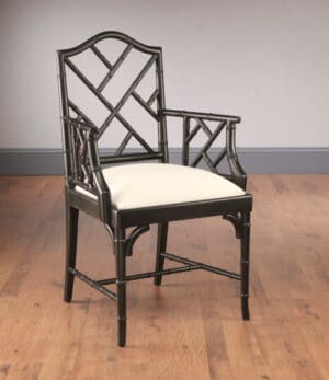 Arm Chair Bamboo - Black Finish