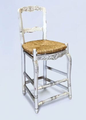 Counter Stool Country French II - Parchment Finish