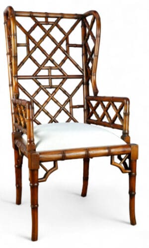 Chair Wing Bamboo - Walnut Finish